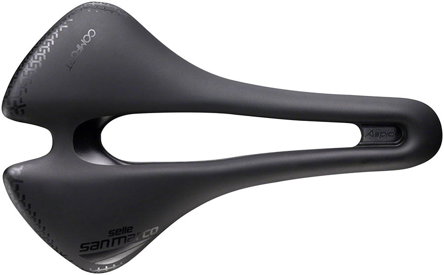 San Marco Aspide Short Open-Fit Comfort Dynamic - Fec Alloy Wide Saddle Black
