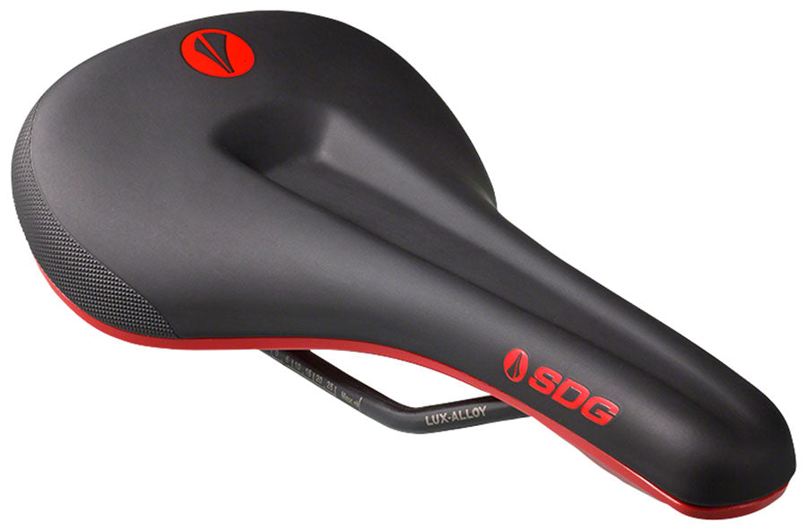 SDG Bel-Air V3 MAX - Lux-Alloy Sonic Welded Sides Comfort Saddle Black/Red