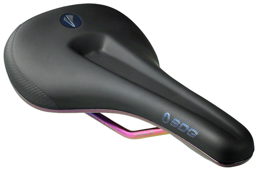SDG Bel-Air V3 MAX - PVD Coated Lux-Alloy Oil-Slick Sonic W Comfort Saddle Black