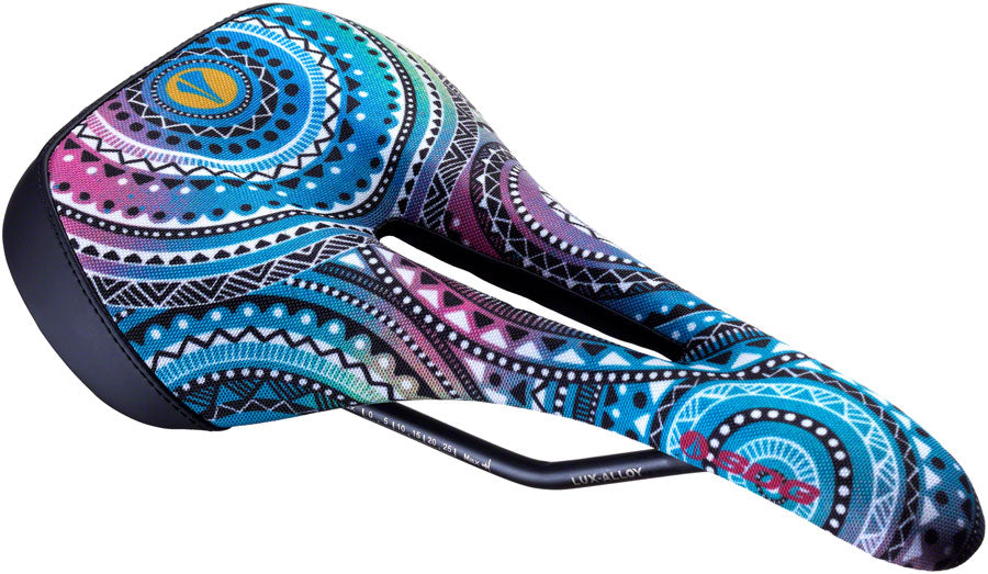 SDG Allure V2 Saddle - Lux-Alloy, Matte Black, Cornish Surf Print