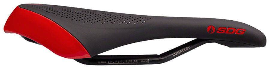 SDG Allure V2 - Lux-Alloy Comfort Saddle Black/Red