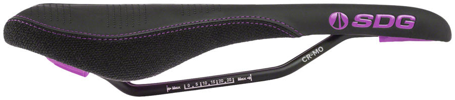 SDG Radar - Comfort CrMo Rail Saddle Black/Purple
