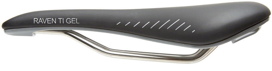 Terry Raven Ti Gel Saddle - Titanium, Black