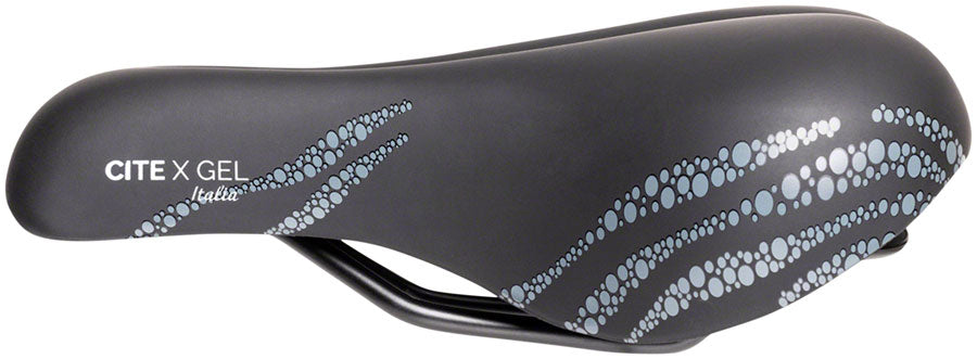 Terry Cite X - Bubbles Women's Italia 175mm CrMo Rail Saddle Orange/Black