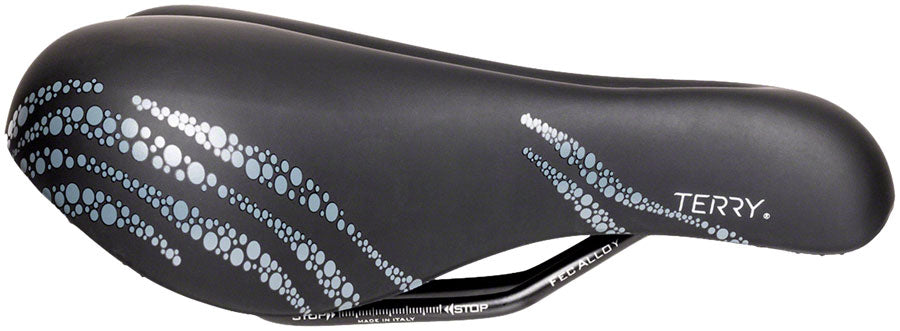 Terry Cite X - Bubbles Women's Italia 175mm CrMo Rail Saddle Orange/Black