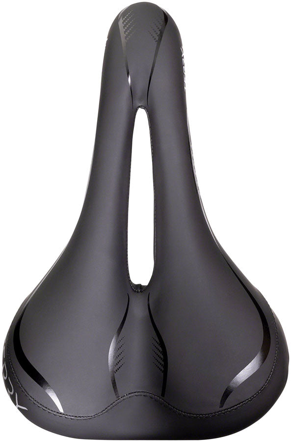 Selle route - ITALIA triathlon Iron Evo SuperFlow SD Ti316 U 132 - Noir décor gris et rouge