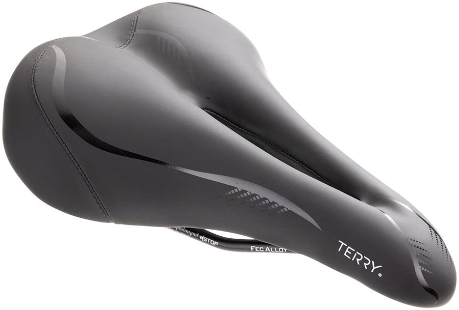 Selle cuir noir Selle Italia Terry Liberator Ti-Race rail titane