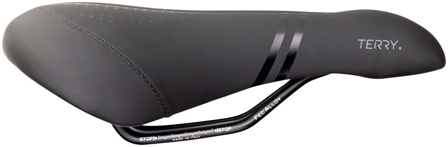 Terry Liberator Y - Men's Italia Comfort 173mm CrMo Rail Saddle Black/Orange