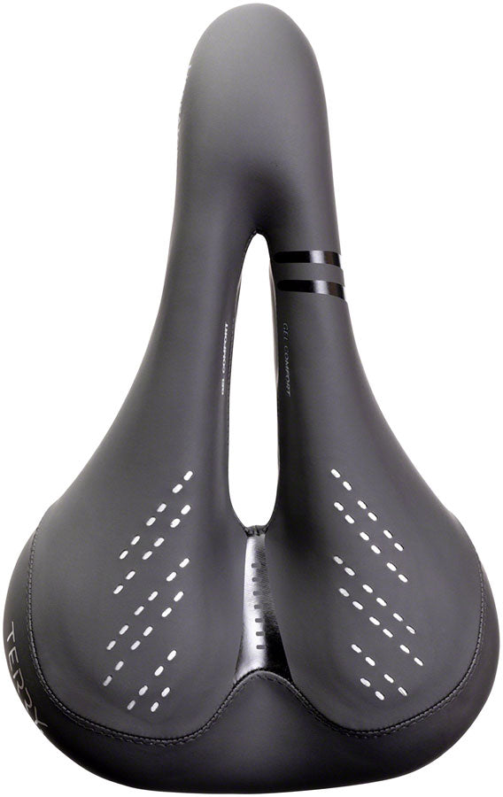 Terry Liberator Y - Men's Italia Comfort 173mm CrMo Rail Saddle Black/Orange