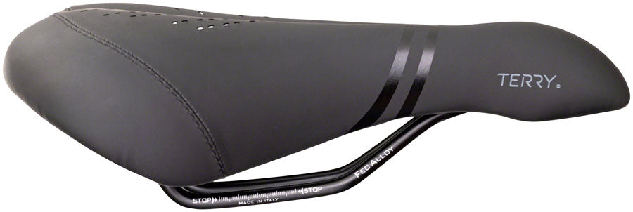 Terry Liberator Y - Men's Italia Comfort 173mm CrMo Rail Saddle Black/Orange