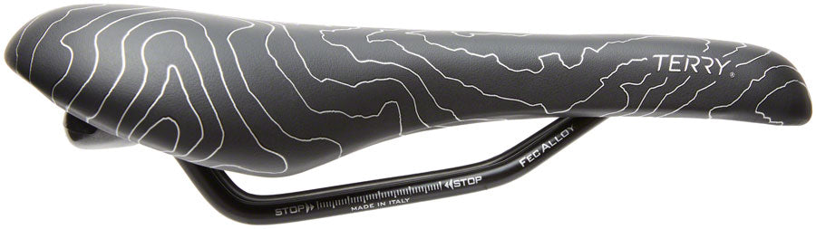 Terry Topo - Women's Comfort 150mm CrMo Rail Saddle Black