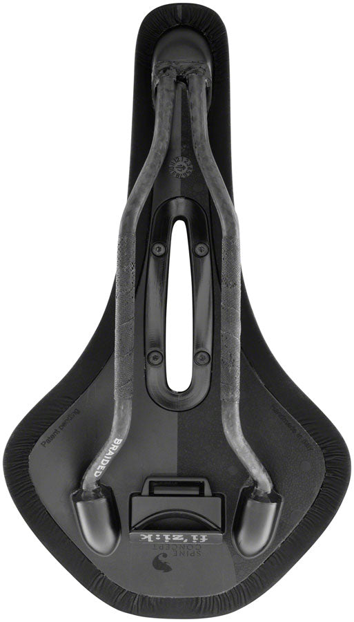 Fizik Antares R1 Open - Large Road Oval Rail Saddle Black/Orange