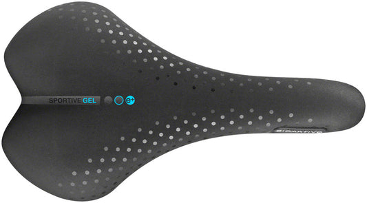 Selle San Marco Sportive Saddle - Steel, Black, Men's, Small, Gel