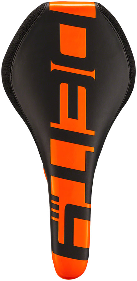 Deity Speedtrap AM - CrMo Rail Saddle Black/Orange
