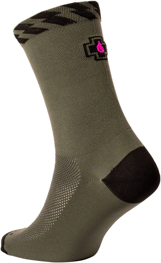 Muc-Off Tech Rider Socks - Green, US 5-6