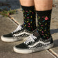 Fist Handwear Sprinkles Crew Sock - Black/Multi-Color, Large/X-Large