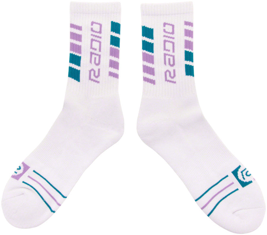 Radio Raceline Team Socks - White/Purple/Teal