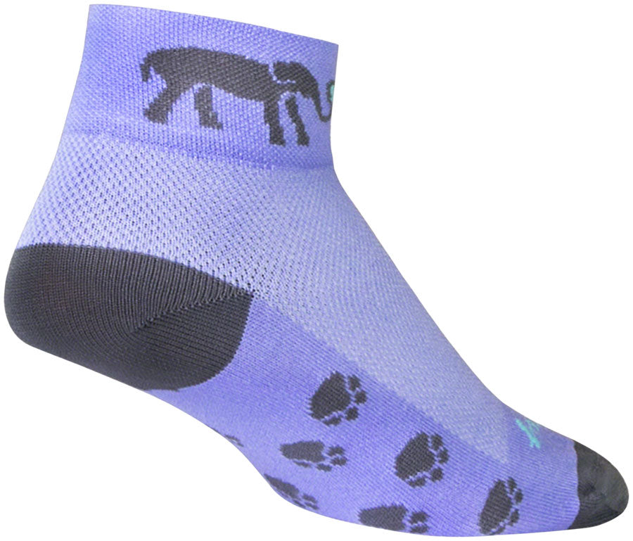 SockGuy Classic e Luv Socks - 2 inch, Purple, Women's , Small/Medium