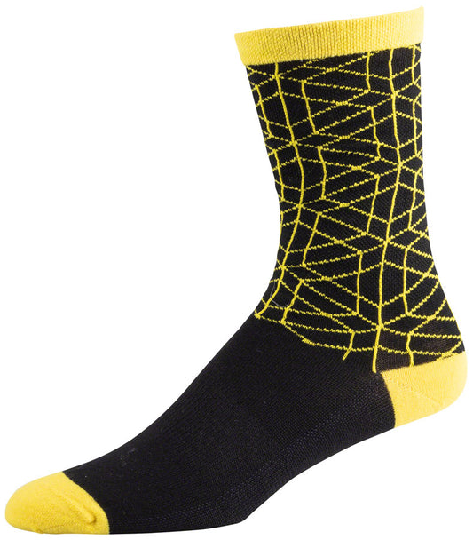 45NRTH Lumi Lightweight Wool Sock - 9", Yellow, Small