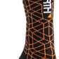 45NRTH Lumi Midweight Wool Sock - 7", Orange, Small