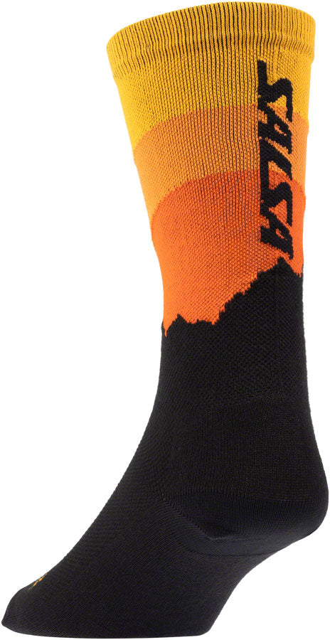 Salsa Dawn Patrol Sock - 8 inch, Black, Orange, Small/ Medium