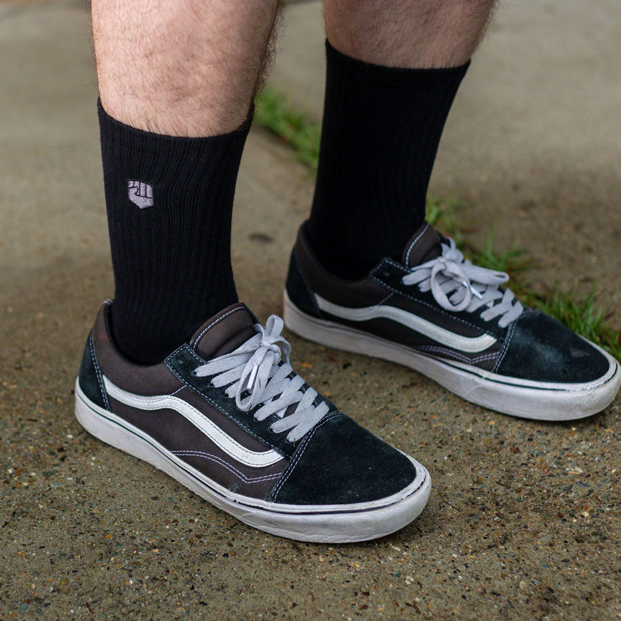 Fist Handwear Crew Sock - Black, Small/Medium