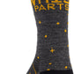 Whisky Stargazer Wool Sock - Charcoal, Yellow, Small/Medium