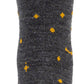 Whisky Stargazer Wool Sock - Charcoal, Yellow, Small/Medium