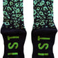Fist Handwear Croc Crew Sock - Black/Green, Medium