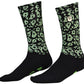 Fist Handwear Croc Crew Sock - Black/Green, Large