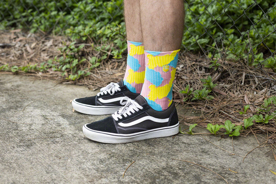 Fist Handwear Fairy Floss Crew Sock - Multi-Color, Medium