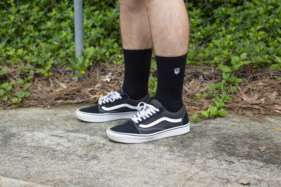 Fist Handwear Black Crew Sock - Black, Medium