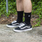 Fist Handwear Black Crew Sock - Black, Large