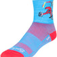 SockGuy Classic Trike Socks - 4 inch, Blue/Red, Small/Medium