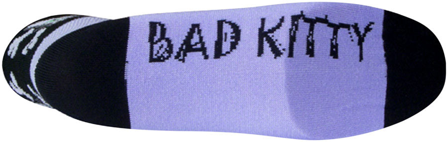 SockGuy Classic Bad Kitty Socks - 2 inch, Purple, Women's, Small/Medium
