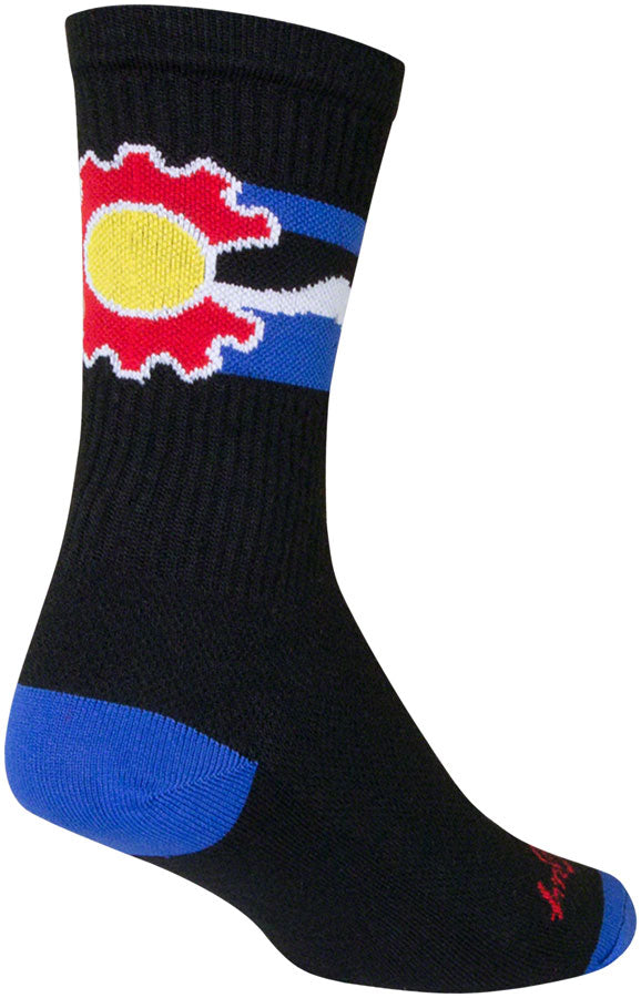 SockGuy Crew Cogorado Socks - 6 inch, Black, Large/X-Large