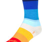 SockGuy Crew 70's Socks - 6 inch, Blue, Small/Medium