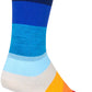 SockGuy Crew 70's Socks - 6 inch, Blue, Small/Medium