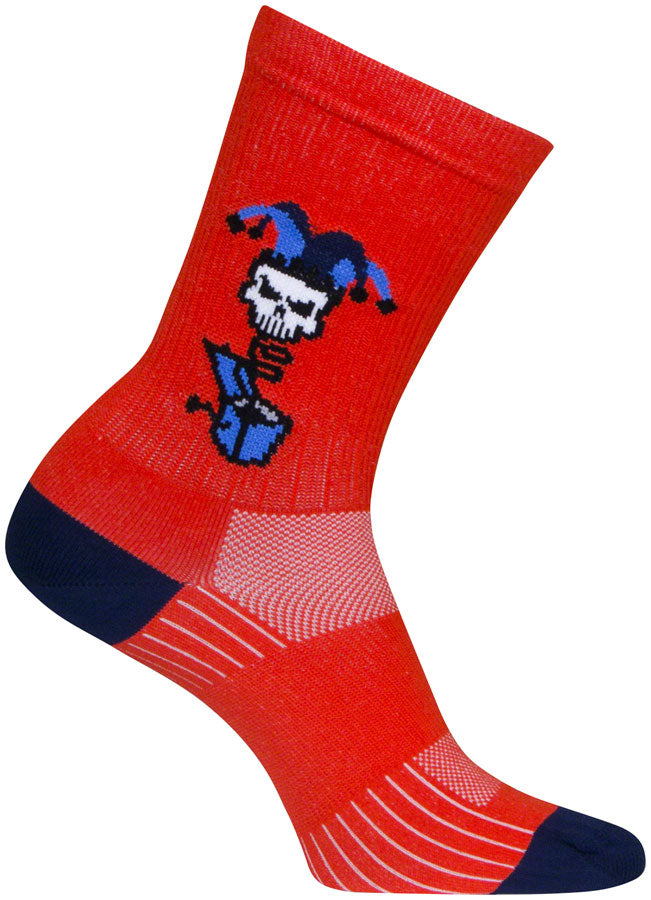 SockGuy SGX Boing Socks - 6 inch, Red, Small/Medium