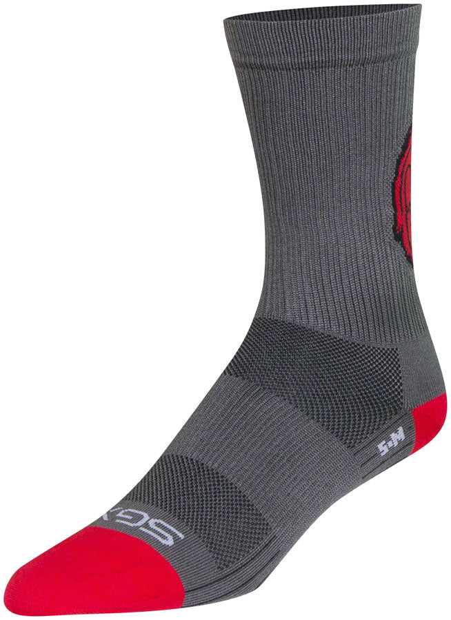 SockGuy SGX Rise and Grind Socks - 6 inch, Gray, Large/X-Large
