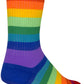 SockGuy Crew Fabulous Socks - 6 inch, Rainbow, Large/X-Large