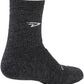 DeFeet Woolie Boolie D-Logo Socks - 4 inch, Charcoal, Medium