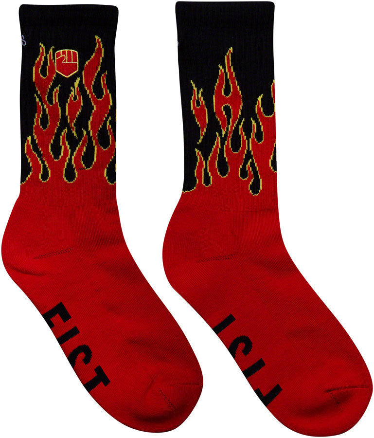 Fist Flaming Hawt Crew Socks - Small/Medium