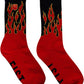 Fist Flaming Hawt Crew Socks - Large/X-Large