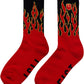 Fist Flaming Hawt Crew Socks - Large/X-Large