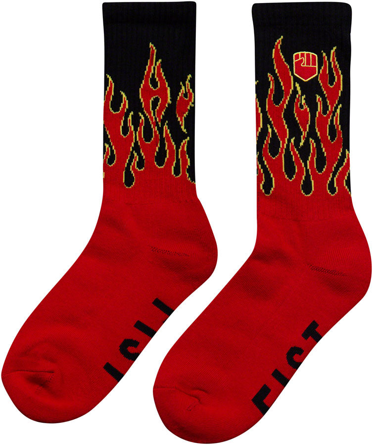 Fist Flaming Hawt Crew Socks - Large/X-Large