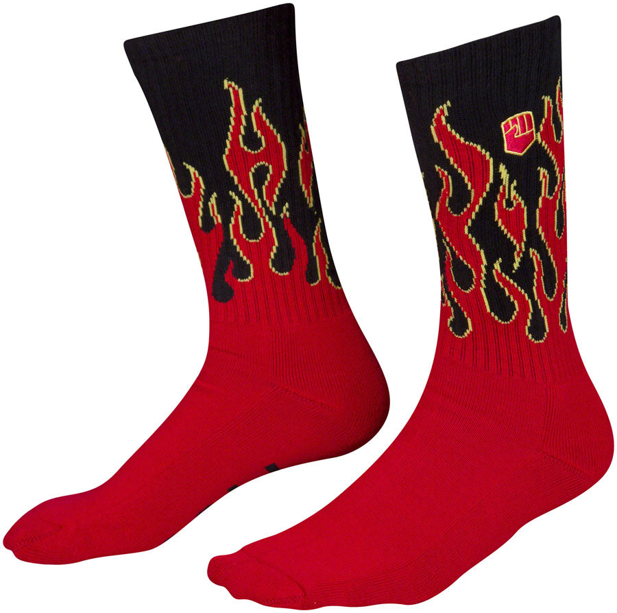 Fist Flaming Hawt Crew Socks - Small/Medium
