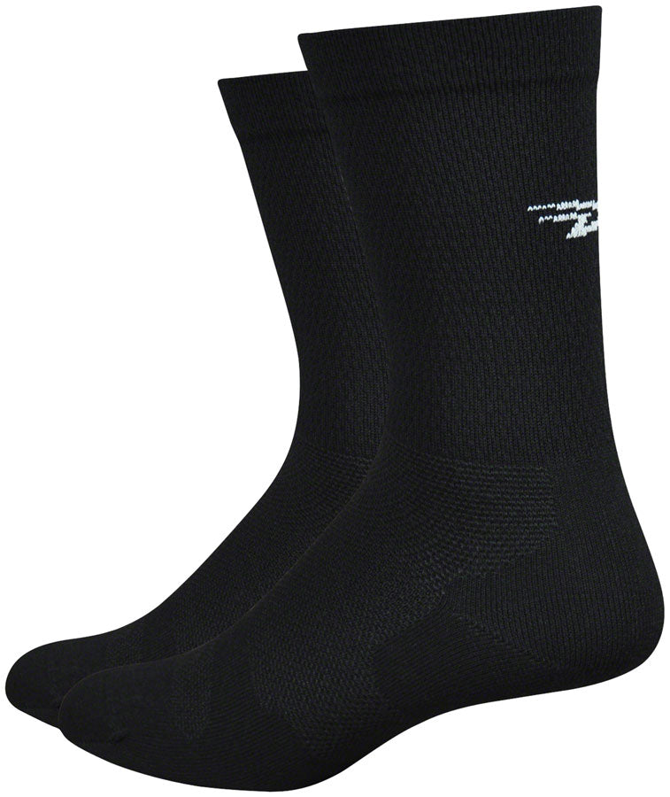 DeFeet Levitator Lite D-Logo Socks - 6 inch, Black, Small