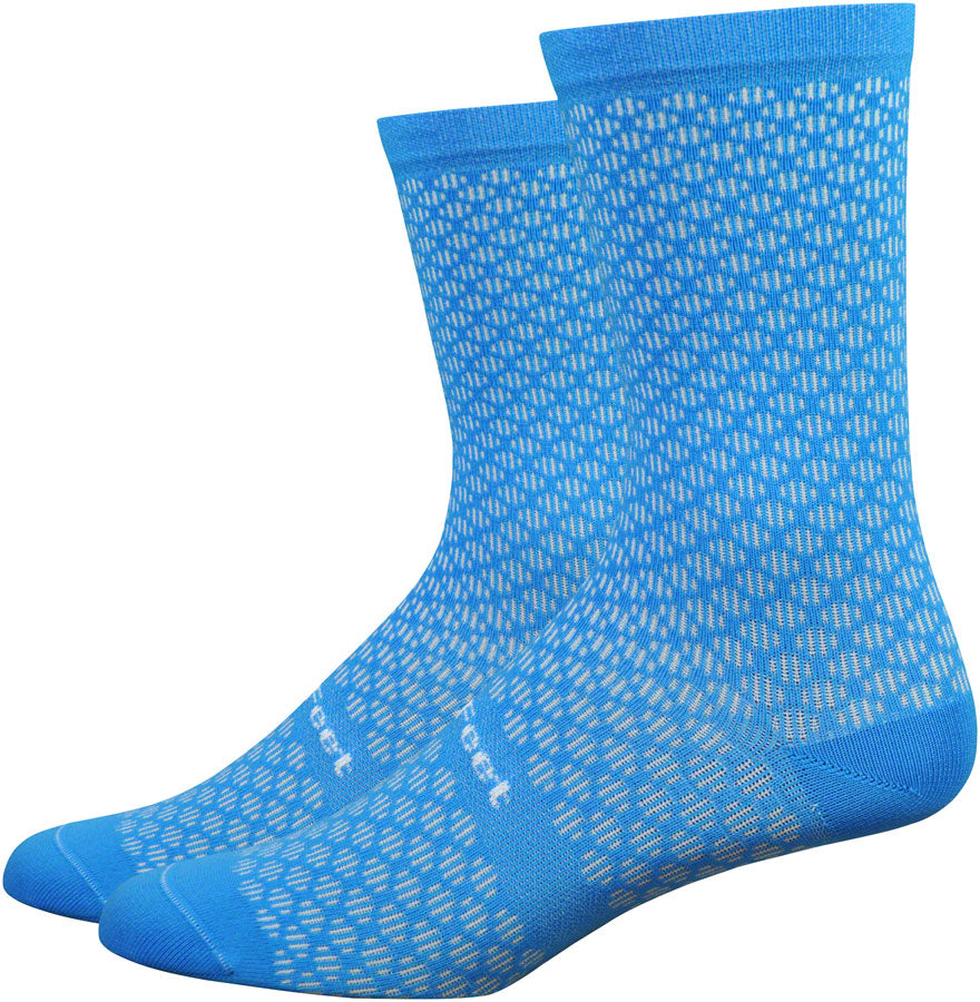 DeFeet Evo Mont Ventoux Socks - 6 inch, Barnstormer Blue, Medium
