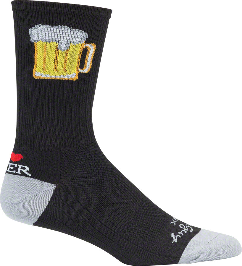 SockGuy SGX Tallboy Socks - 6 inch, Black, Small/Medium